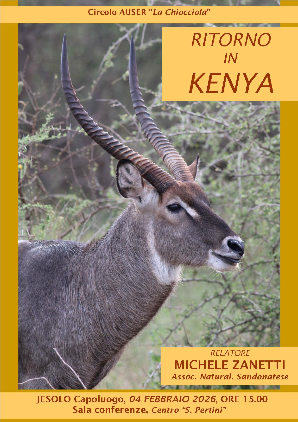 KENYA-JESOLO KENYA JESOLO – Associazione Naturalistica Sandonatese